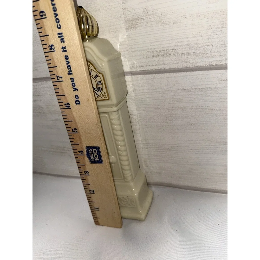 Avon Vintage Cologne Bottle - Ivory Grandfather Clock 